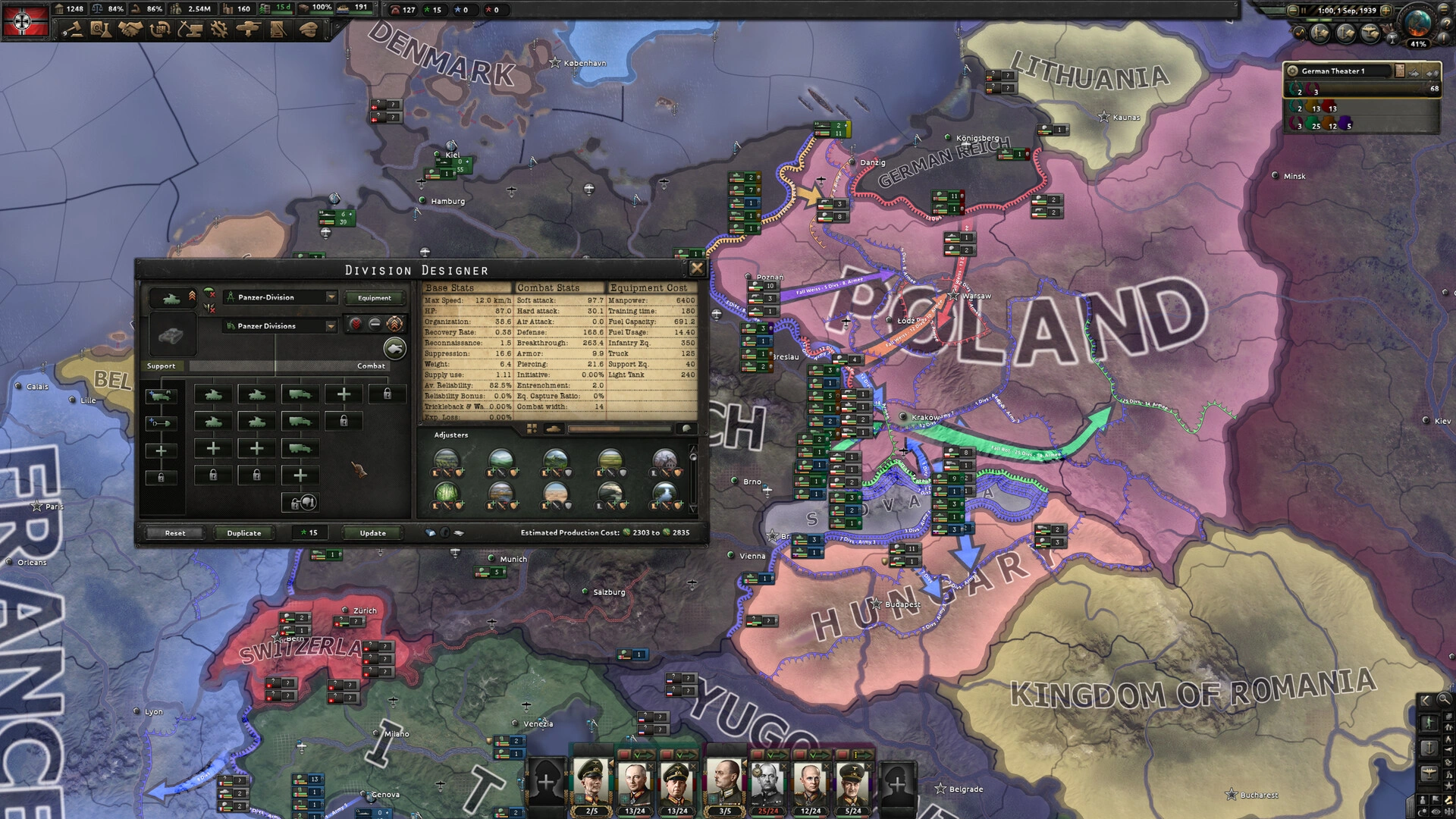Скриншот Hearts of Iron IV 1